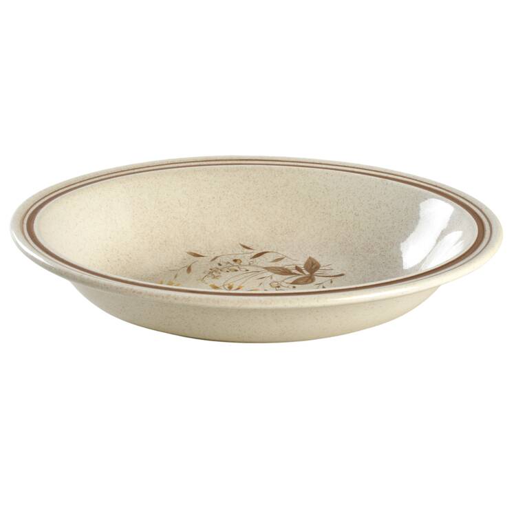 Sandsprite (Single Line Brown Trim) 10" Oval Vegetable Bowl