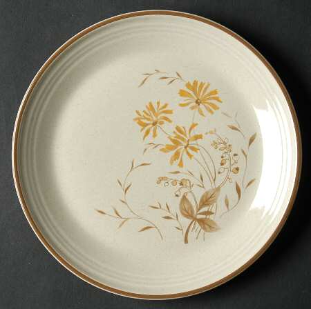 Sandsprite (Single Line Brown Trim) Bread & Butter Plate