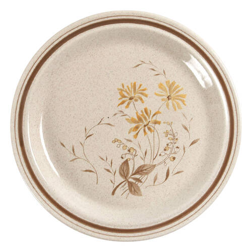 Sandsprite (Double Line Brown Trim) Salad Plate