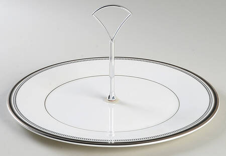 Sarabande Round Serving Plate with Handle (DP) by Royal Doulton