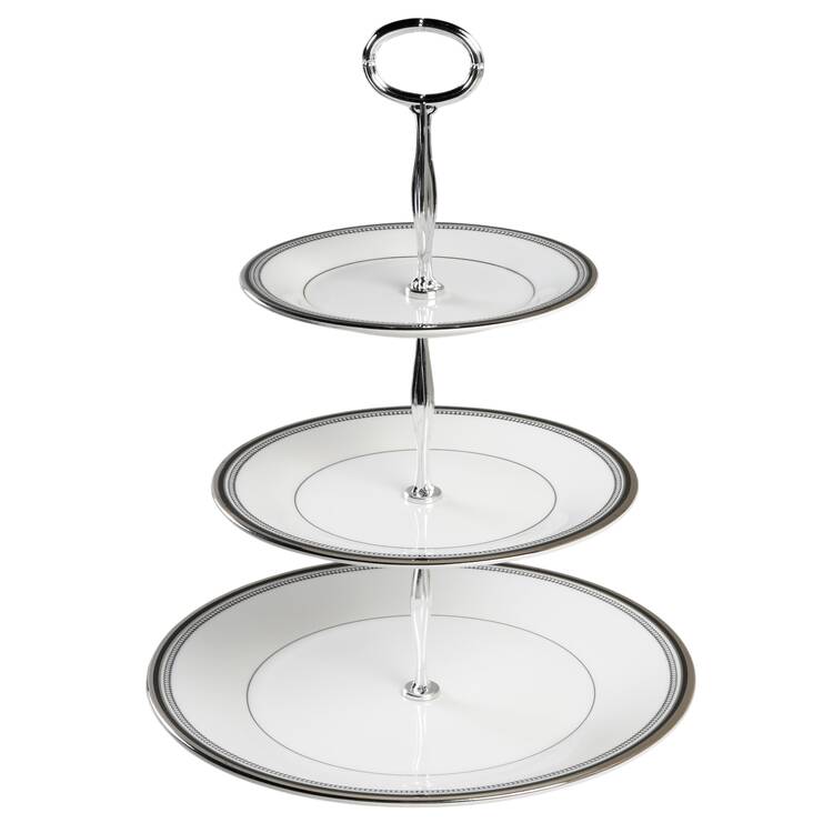 Sarabande 13 7/8"-14 1/4" 3-Tiered Serving Tray(DP,SP,BB) HC