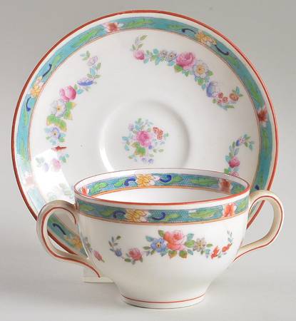 Satsuma Flat Bouillon Cup & Saucer