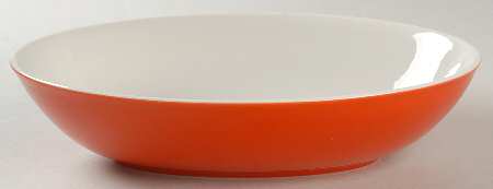 Prisma Riot Red 9" Oval Vegetable Bowl
