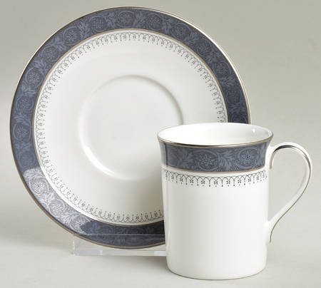 Sherbrooke Flat Demitasse Cup & Saucer Set