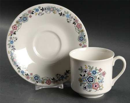 Sherwood Flat Cup & Saucer Set