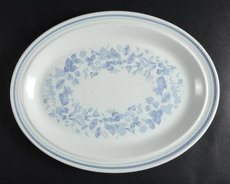 Shadow Play 13" Oval Serving Platter