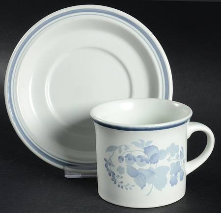 Shadow Play Flat Cup & Saucer Set