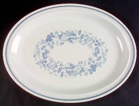 Shadow Play 16" Oval Serving Platter
