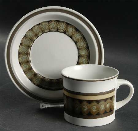 Sienna Flat Cup & Saucer Set
