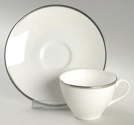 Signet Flat Demitasse Cup & Saucer Set