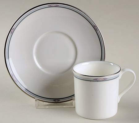 Simplicity Flat Demitasse Cup & Saucer Set