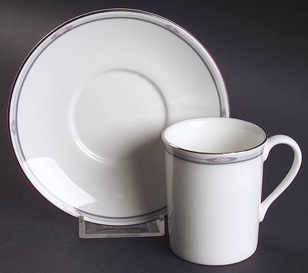 Simplicity Flat Demitasse Cup & Saucer Set