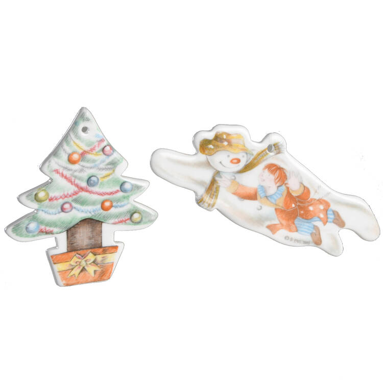 Snowman Ornament (Set of 2 Motifs)