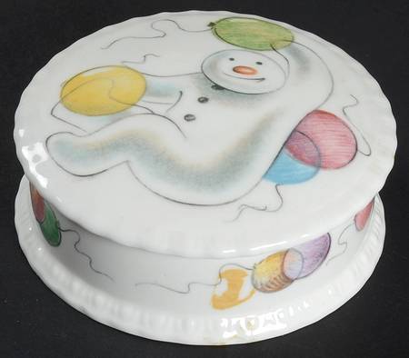 Snowman Trinket Box & Lid