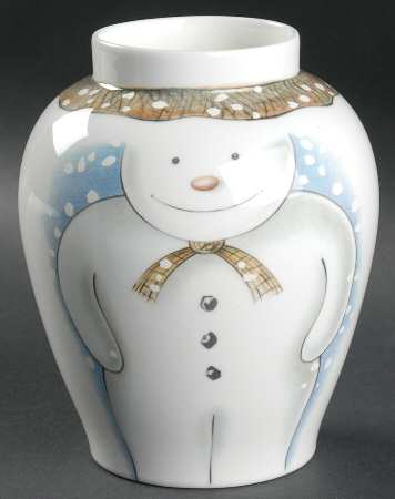 Snowman Small Ginger Jar No Lid