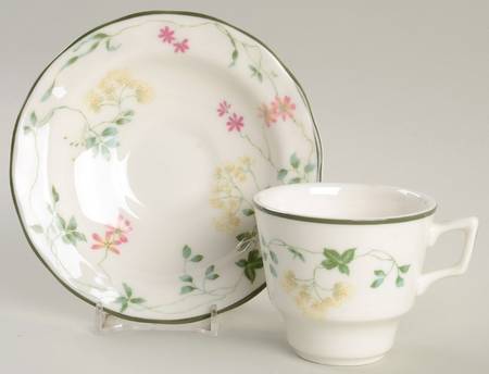 Southdown Flat Demitasse Cup & Saucer Set