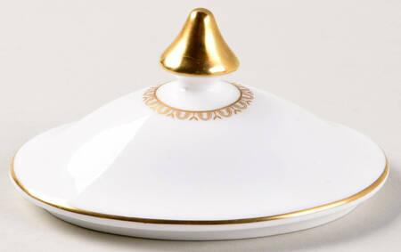 Sovereign (Gold Scroll and Leaf Rim) Lid for Sugar Bowl