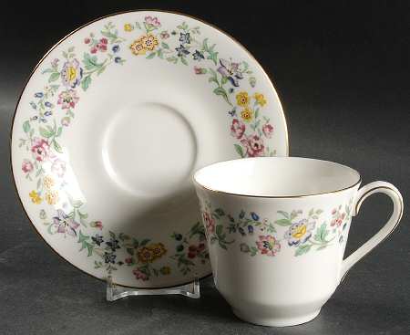 Spring Glory Flat Cup & Saucer Set by Royal Doulton