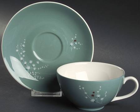 Spindrift Flat Cup & Saucer Set