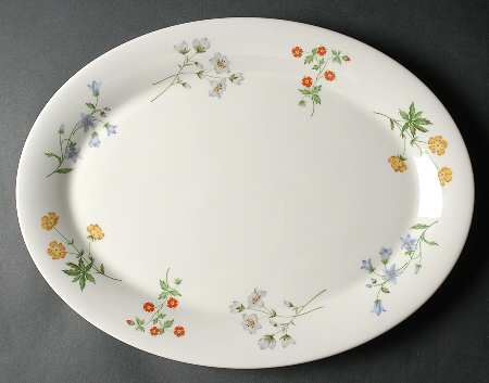 Springtime 16" Oval Serving Platter