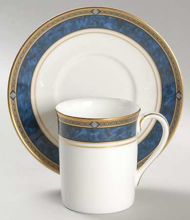 Stanwyck Tall Footed Demitasse Cup and Saucer Set