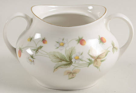 Strawberry Cream Sugar Bowl No Lid