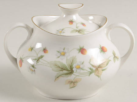 Strawberry Cream Sugar Bowl & Lid