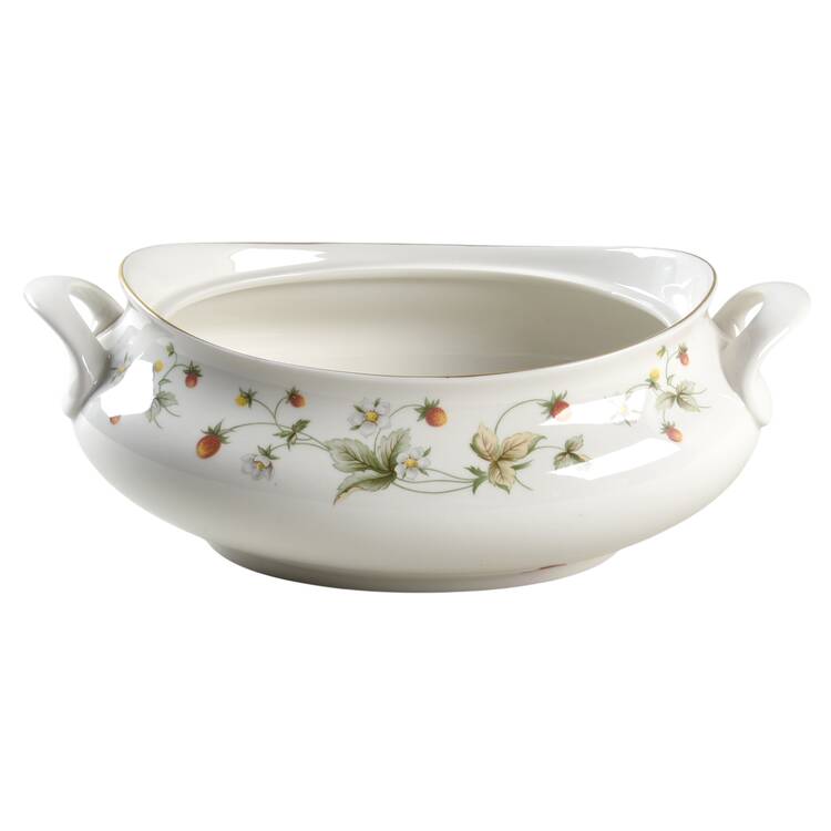 Strawberry Cream Oval Vegetable No Lid