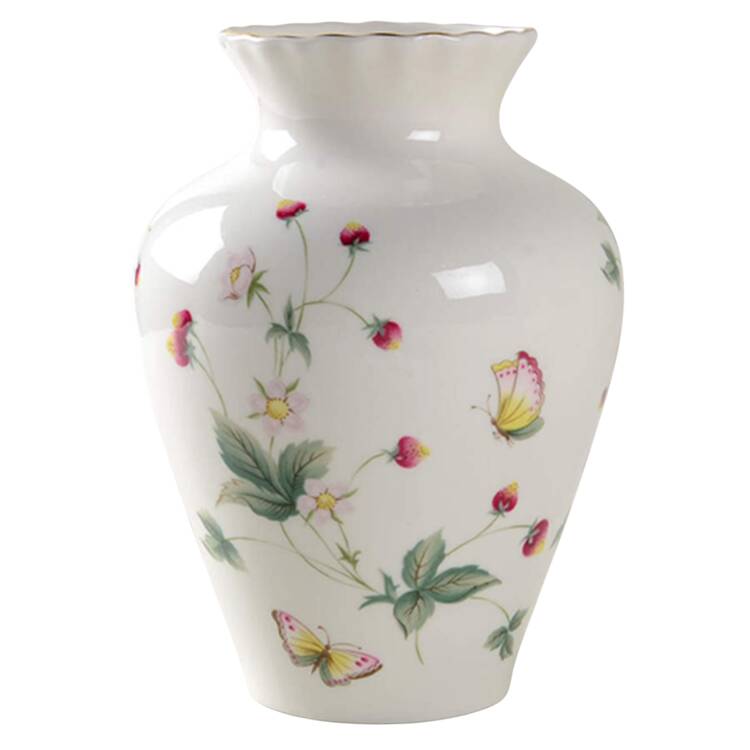 Strawberry Cream 7" Vase