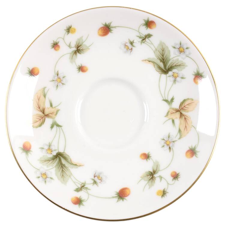 Strawberry Cream Saucer for Flat Demitasse Cup