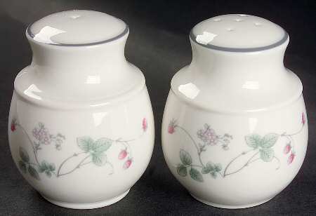 Strawberry Fayre Pink Salt & Pepper Set by Royal Doulton