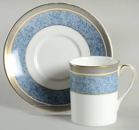 St. Pauls Flat Demitasse Cup & Saucer Set
