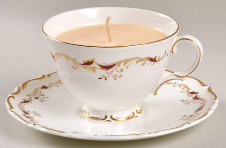 Strasbourg Scented Cup & Saucer Candle-Lavender  HC