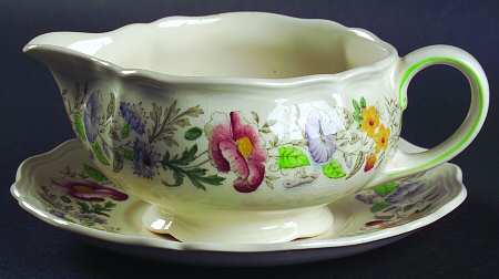 Stratford (Floral) Gravy Boat & Underplate