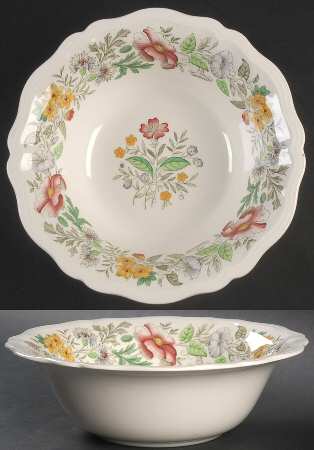Stratford (Floral) 9" Round Vegetable Bowl