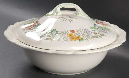 Stratford (Floral) Round Covered Vegetable