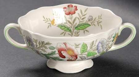 Stratford (Floral) Footed Cream Soup Bowl