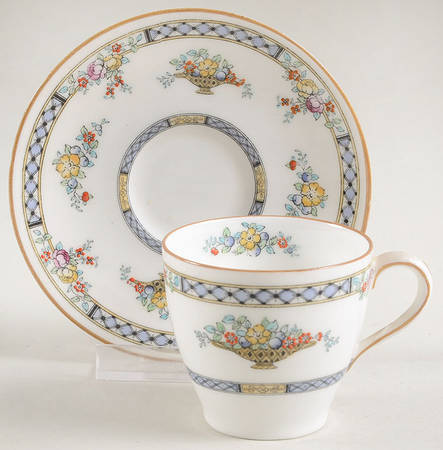Strathmore Flat Demitasse Cup & Saucer Set