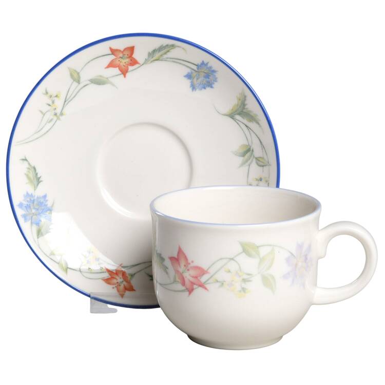Summer Carnival Flat Cup & Saucer Set