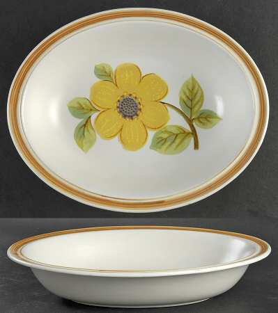 Summer Days 10" Oval Vegetable Bowl