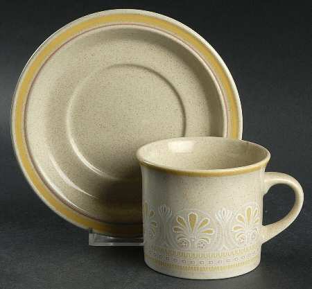 Sunny Days Flat Cup & Saucer Set