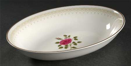 Sweetheart Rose 9" Oval Vegetable Bowl