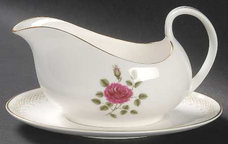 Sweetheart Rose Gravy Boat & Underplate