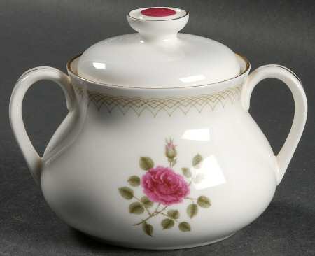 Sweetheart Rose Sugar Bowl & Lid