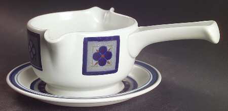Tangier Stick Handle Gravy Boat & Saucer by Royal Doulton