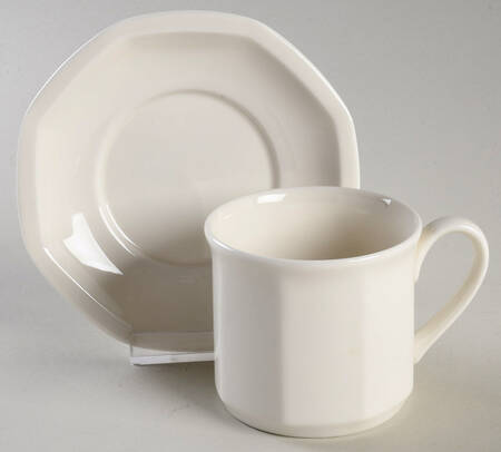 Tangent Flat Cup & Saucer Set