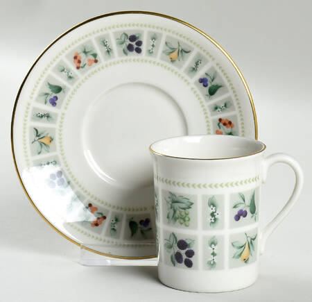 Tapestry Flat Demitasse Cup & Saucer Set