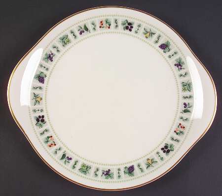 Tapestry Handled Cake Plate