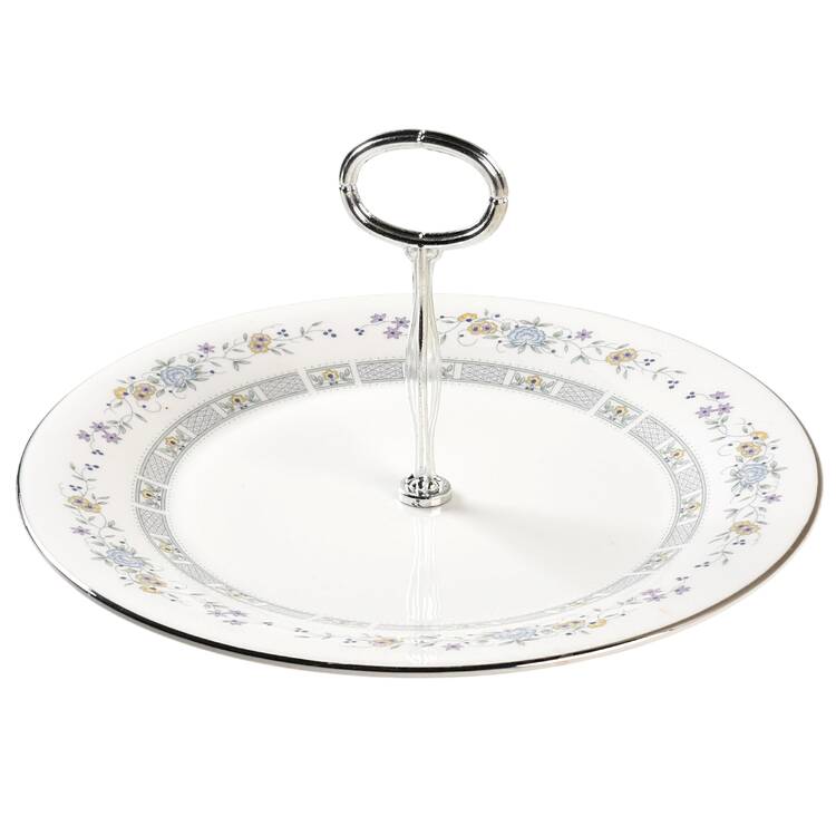 Tara Round Serving Plate with Center Handle (Dp) Hc