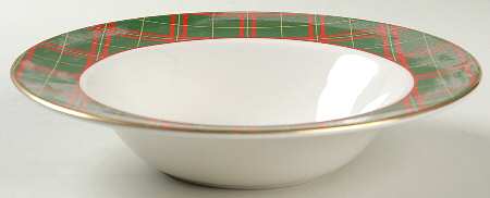 Tartan Rim Soup Bowl